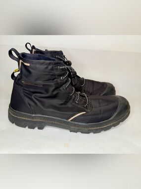 Palladium Men's Pampa Cuff Waterproof Lux Boots Black Size 10.5 Black